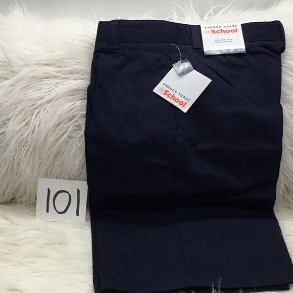 Pantalon French Toast Garçon Navy Taille 8 - Anti-froissé Coupe Relax